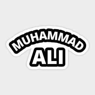 Muhammad Ali Black Sticker